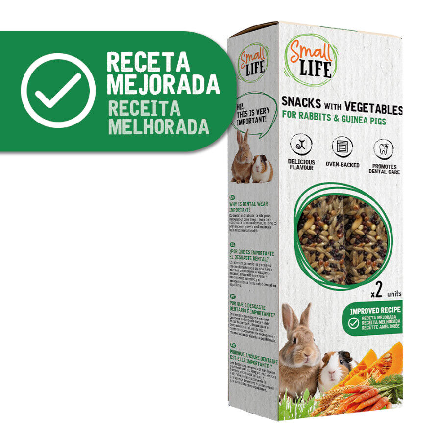 Small Life Barritas Snack con Vegetales para conejos y cobayas