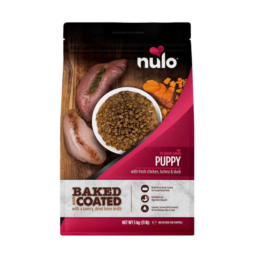 Nulo Baked & Coated Pollo, Pavo y Pato pienso para cachorros