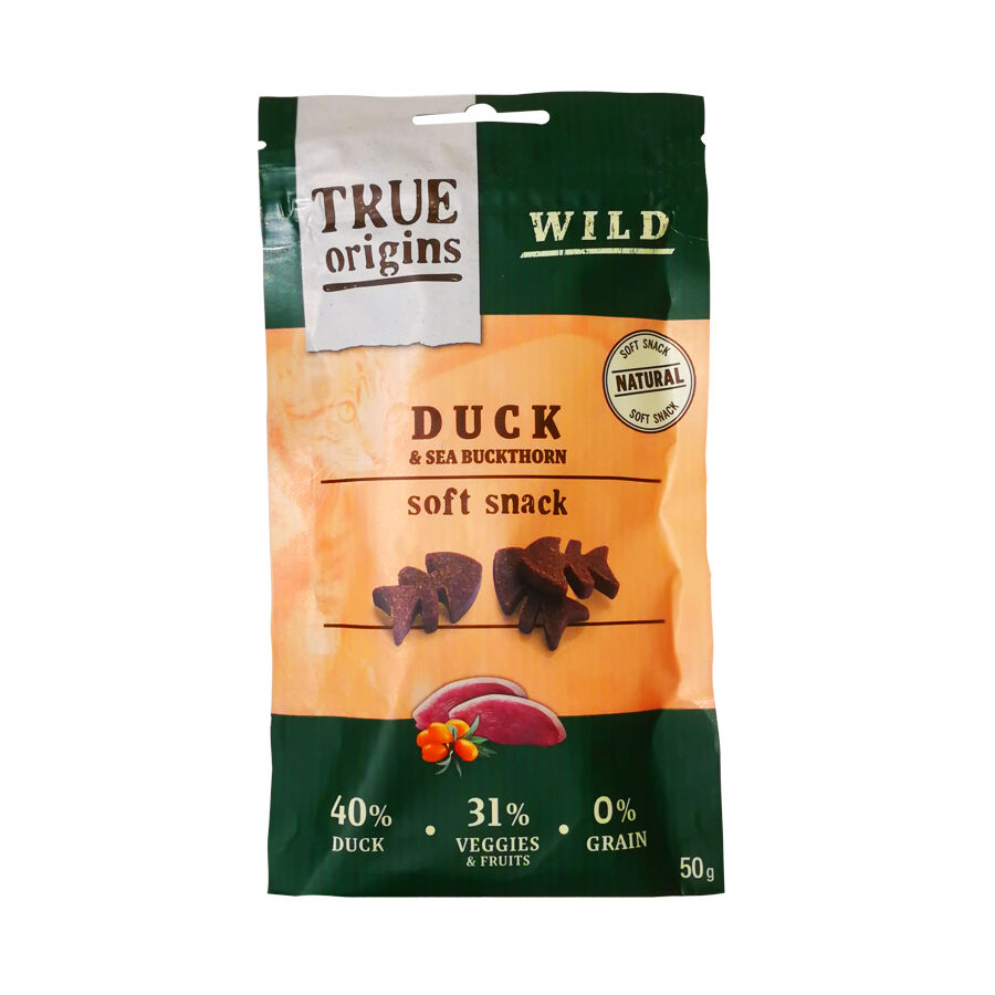 50 g True Origins Wild Bocaditos Pato y Espino para gatos, , large Imagen numero 1