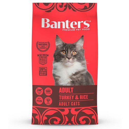 Banters Adult Pavo pienso para gatos rico en fibra Imagen numero 1