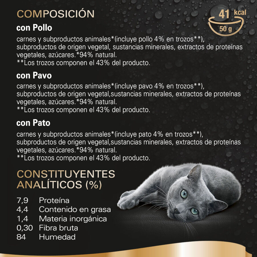 6 sobres x 50 g Sheba D&eacute;lices du Jour en Salsa de pollo, pavo y pato alimento h&uacute;medo para gatos, , large indicador imagen numero 3