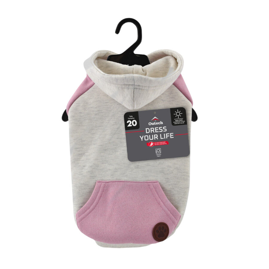 Outech Sudadera con Capucha Rosa para perros, , large indicador imagen numero 5