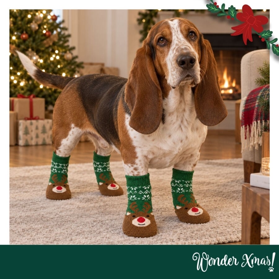 Wonder Christmas Calcetines Reno para perros, , large Imagen numero 2