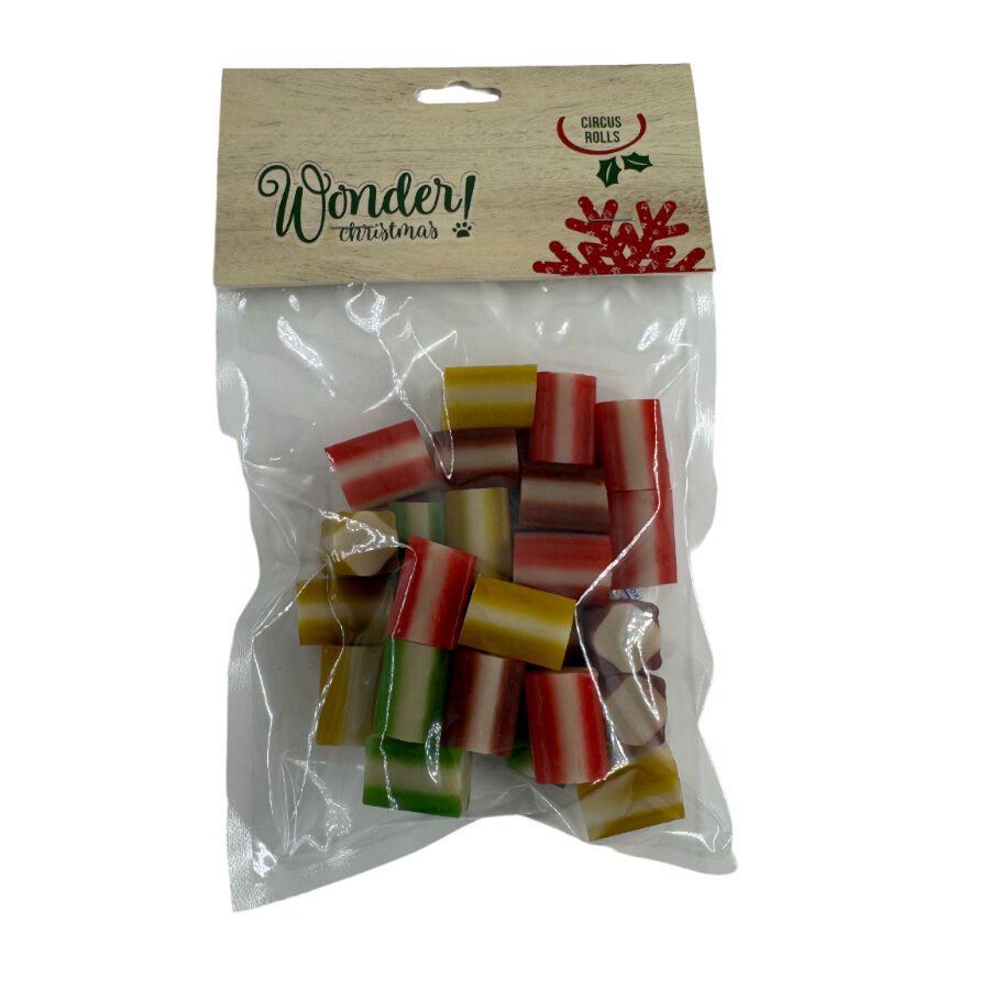 200 g Wonder Christmas Bocaditos Circus Rolls para perros, , large indicador imagen numero 1