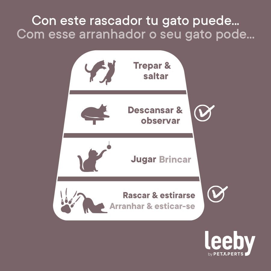 Leeby Simba rascador con cama para gatos, , large indicador imagen numero 8