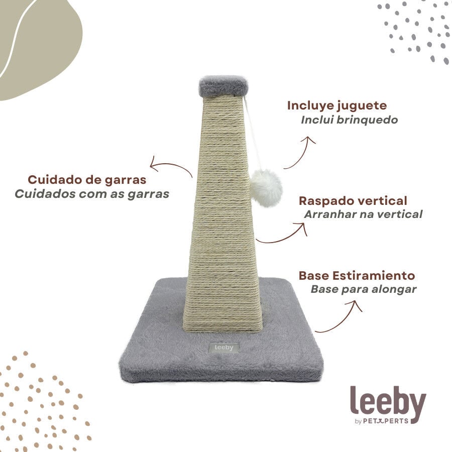 Leeby Katya pir&aacute;mide rascador con juguete para gatitos, , large indicador imagen numero 4