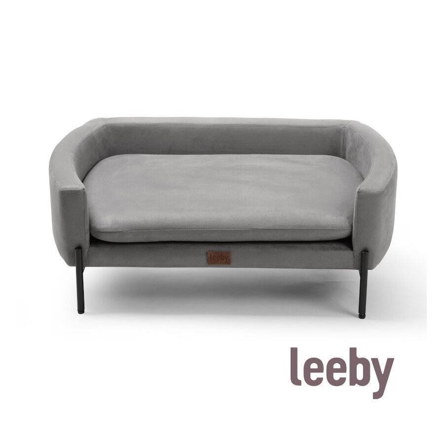 Leeby sof&aacute; elevado gris para perros, , large indicador imagen numero 2