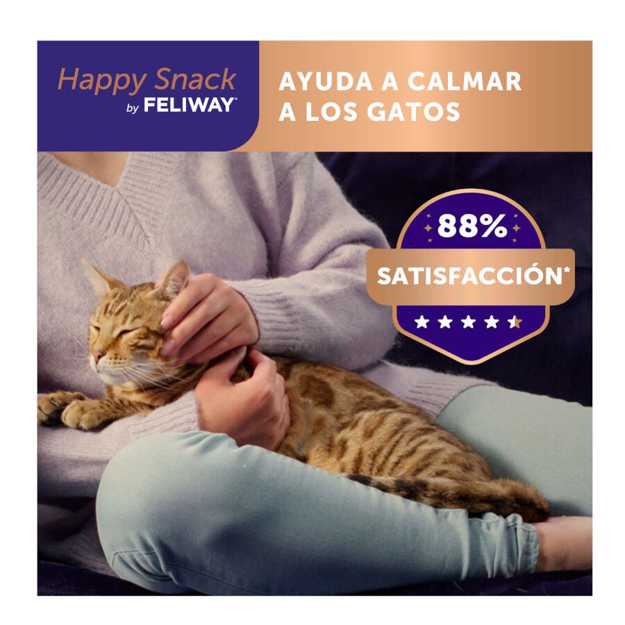 6 sobres x 10 g Feliway Sobres Happy Snack Relajante Pollo para gatos, , large Imagen numero 9