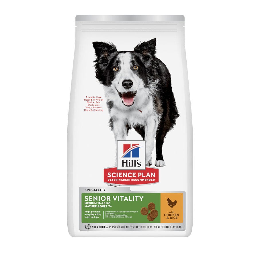 14 kg Hill's Science Plan Youthful Vitality Medium Adult Pollo&nbsp;pienso para perros, , large Imagen numero 1
