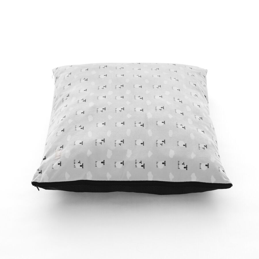 Leeby Cama gris con ovejitas desenfundable para cachorros, , large indicador imagen numero 1