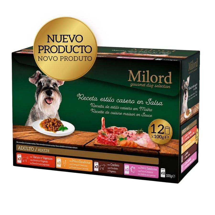 Milord Adult Receta estilo casero en salsa Sobres para perros - Multipack