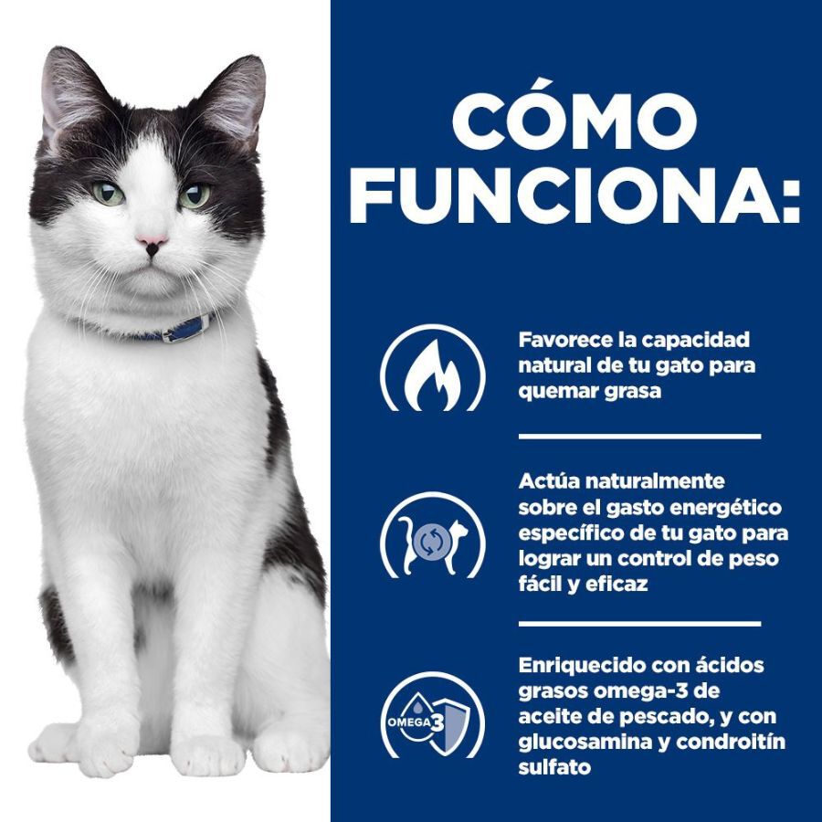 8 kg Hill's Prescription Diet Metabolic + Mobility Pollo Pienso para gatos, , large indicador imagen numero 5