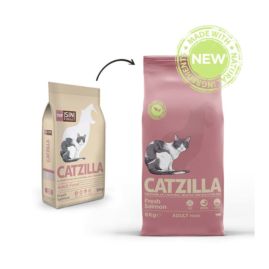 6 kg Catzilla Fresh Salm&oacute;n Pienso para gatos, , large indicador imagen numero 2