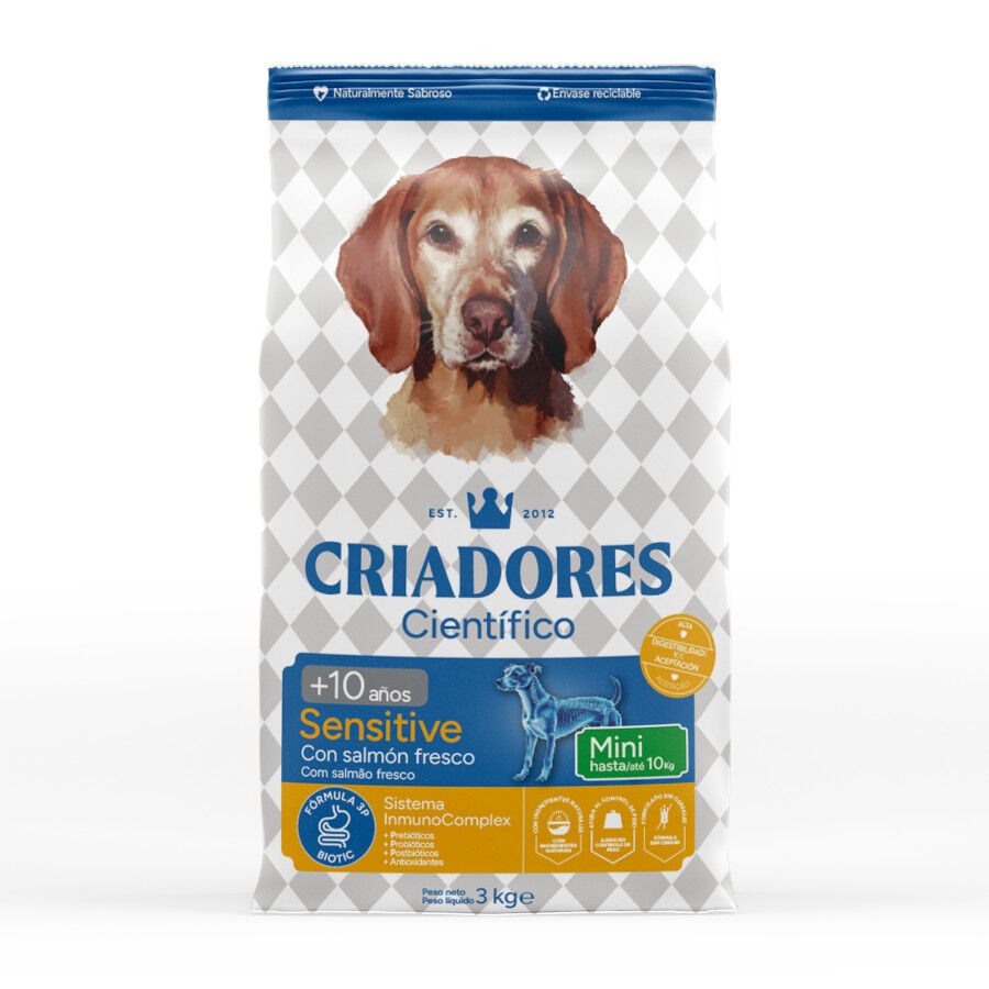 3 kg Criadores Cient&iacute;fico Senior Sensitive Mini Pienso Salm&oacute;n para perros, , large Imagen numero 1
