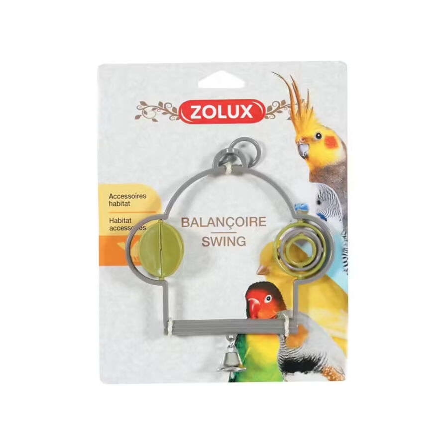 Zolux Columpio de pl&aacute;stico juguete para p&aacute;jaros, , large Imagen numero 1