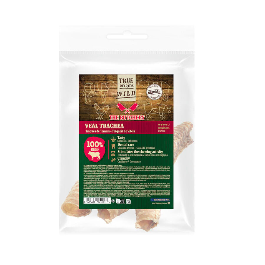 Pack 10 uds. True Origins Wild Tr&aacute;quea Ternera Snack para perros, , large indicador imagen numero 2