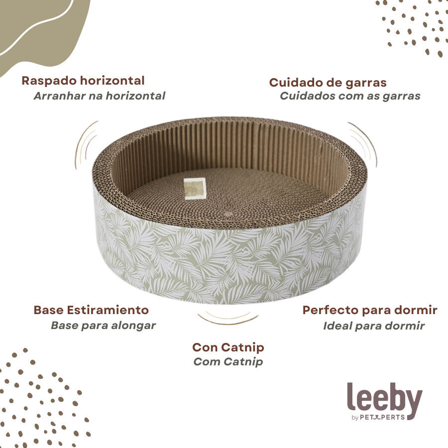 Leeby Domingo cama rascador de cart&oacute;n con estampado para gatos, , large indicador imagen numero 3