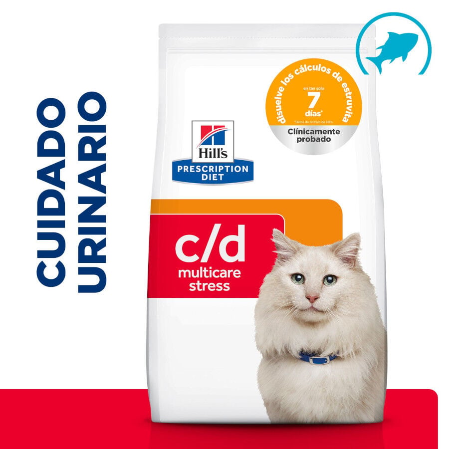 3 kg Hill's Prescription Diet Urinary Care c/d pescado azul pienso para gatos, , large Imagen numero 2