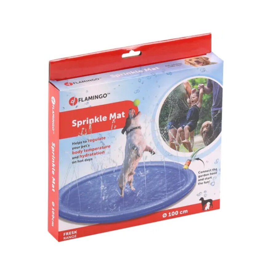 Flamingo fresk lenny juguete tapete rociador de agua para perros, , large Imagen numero 4