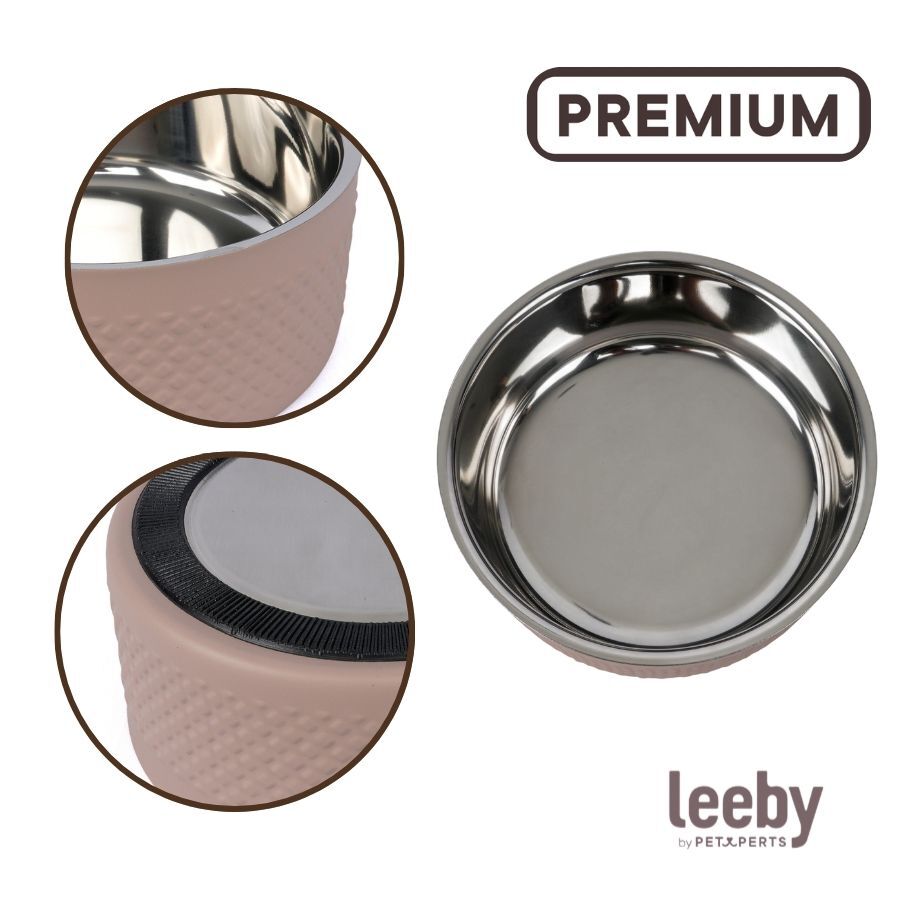 Leeby Comedero Antideslizante Acero Inoxidable para perros, , large indicador imagen numero 3