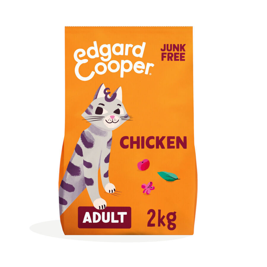 4 kg Edgard & Cooper Adult Pollo pienso para gatos, , large indicador imagen numero 1