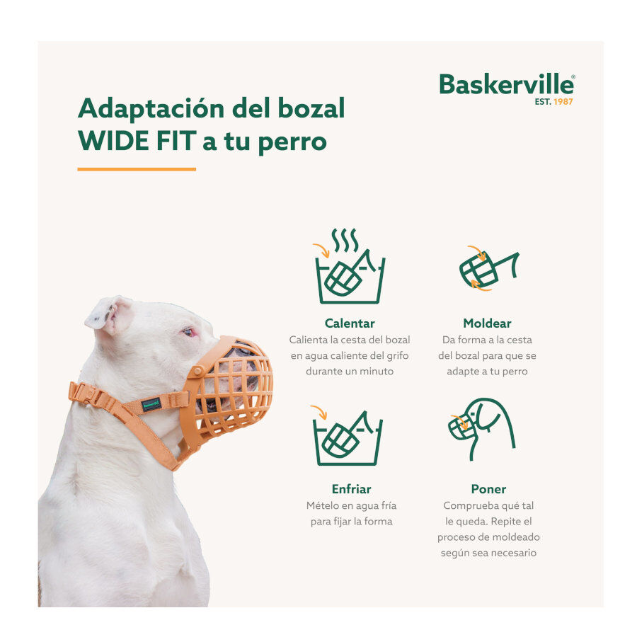 Baskerville Wide Fit bozal de pl&aacute;stico para perros, , large Imagen numero 5