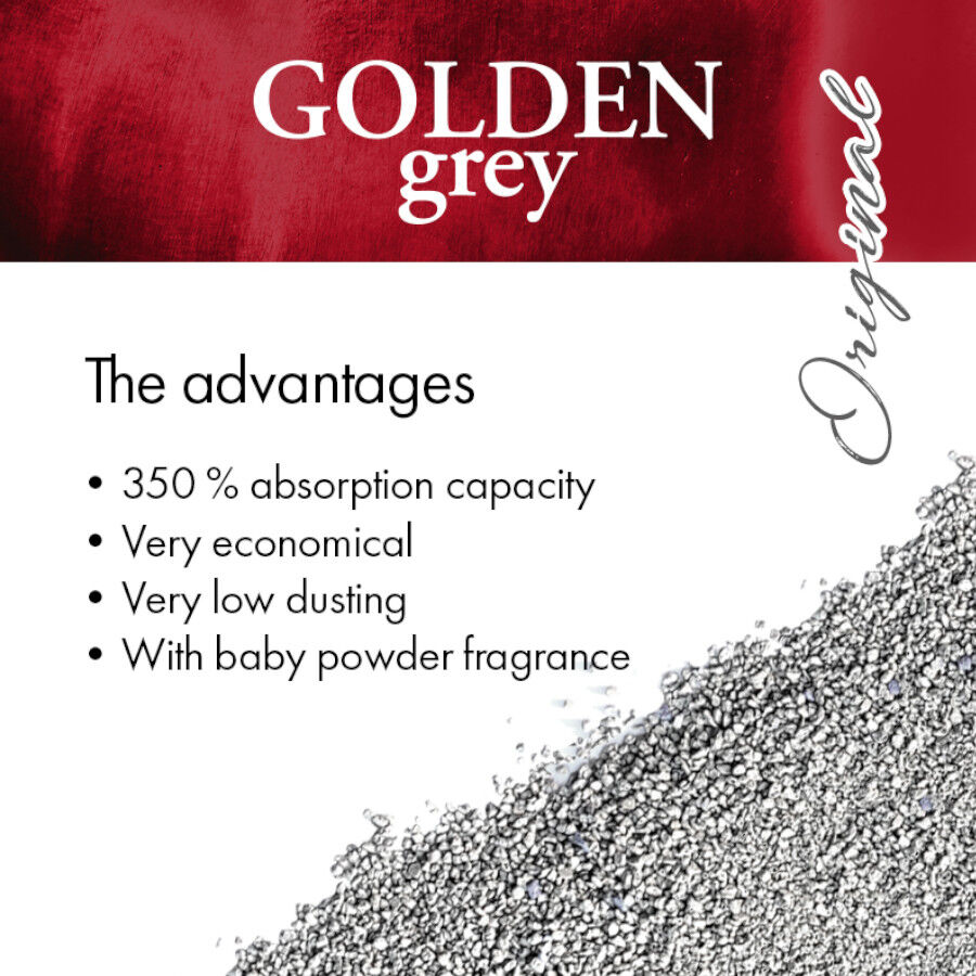 7 kg Golden Grey Arena Fina Aglomerante para gatos, , large Imagen numero 3