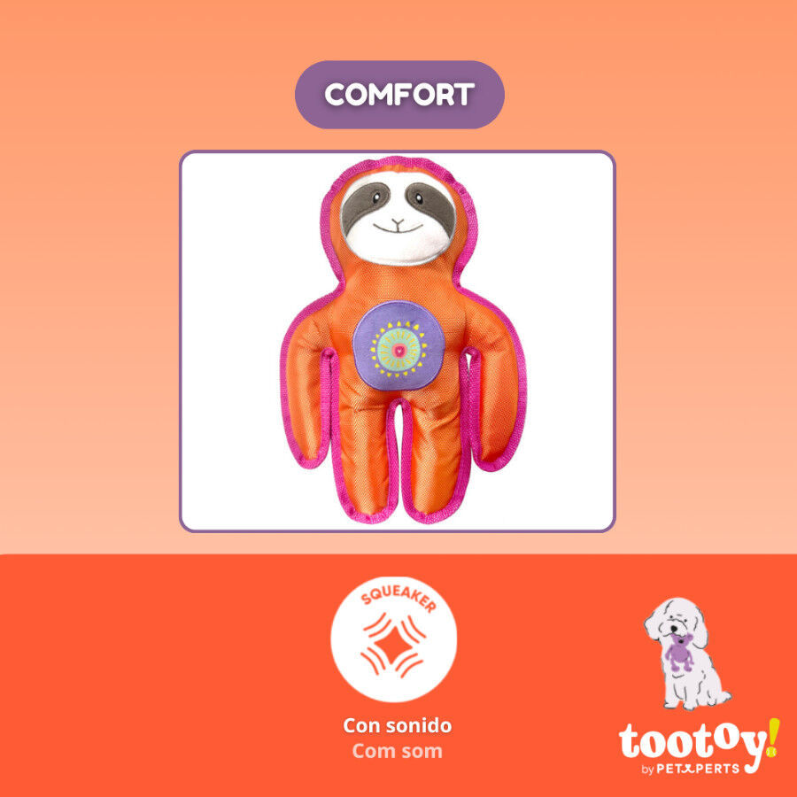 Tootoy! Perezoso Mordedor de Peluche Resistente para perros, , large Imagen numero 4