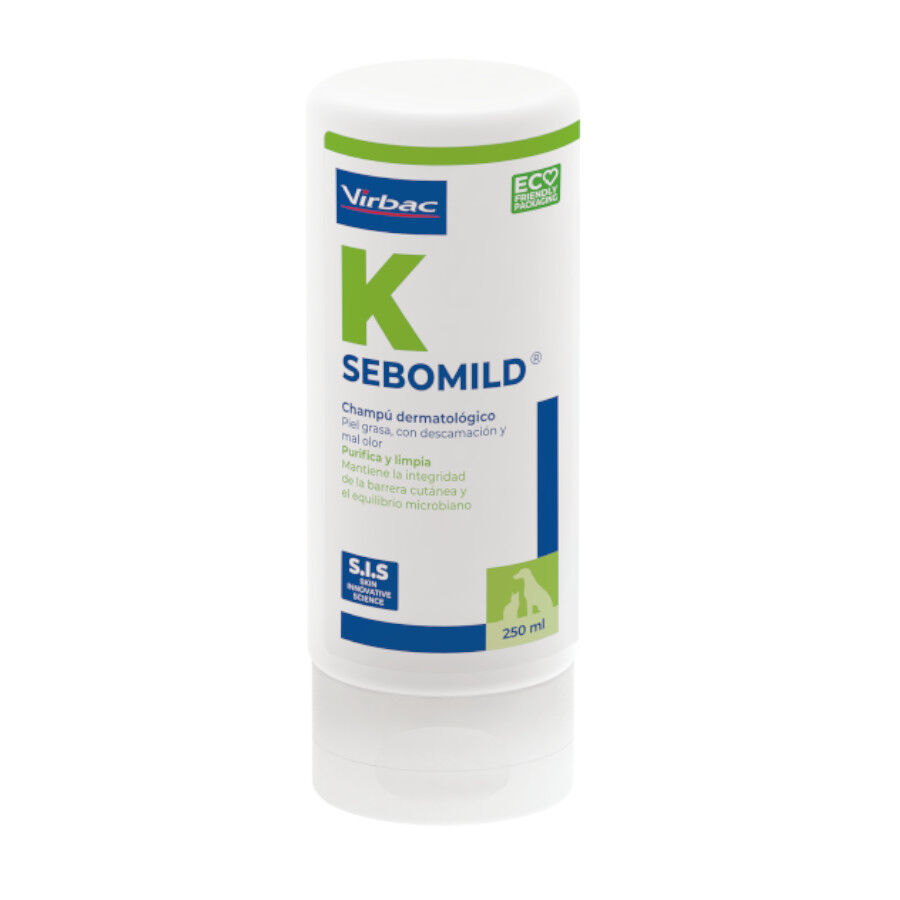 Virbac Sebomild Champ&uacute; para pieles grasas en perros y gatos