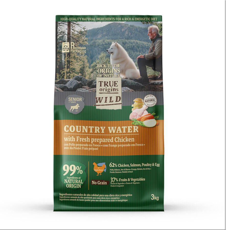 True Origins Wild Senior Country Water Pollo pienso para perros, , large Imagen numero 1