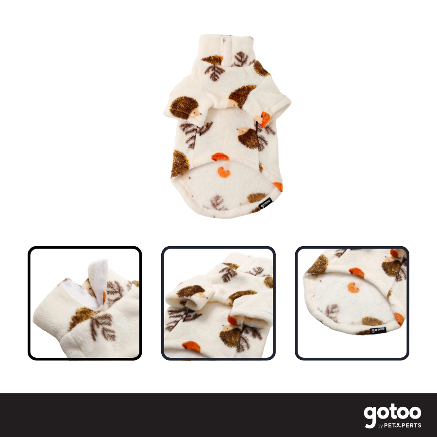 Gotoo Jersey Polar Estampado Erizo para gatos, , large indicador imagen numero 3