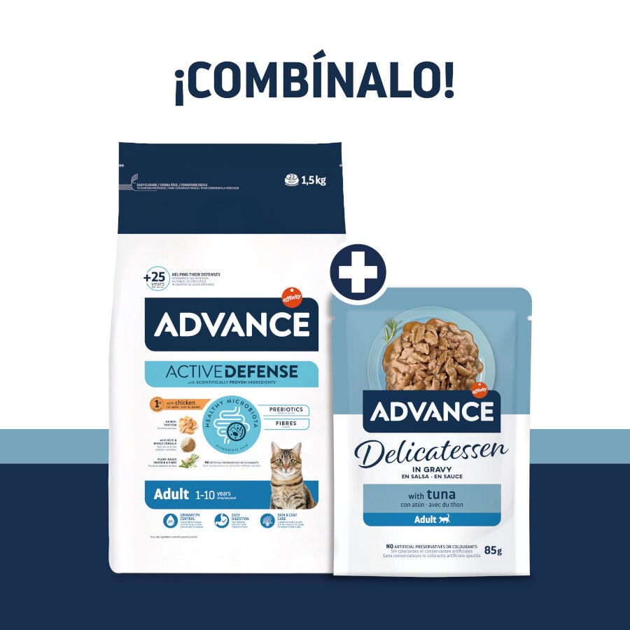 85 g Advance Delicatessen At&uacute;n en Salsa Sobres para gatos, , large Imagen numero 3