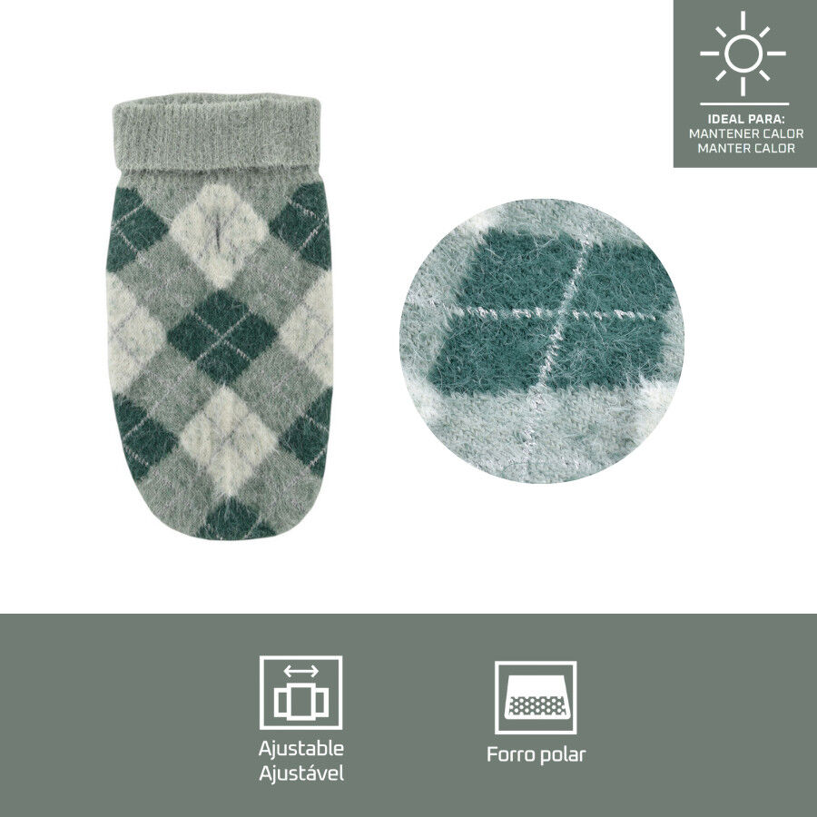 Outech Jersey con Rombos Verdes para perros, , large Imagen numero 4
