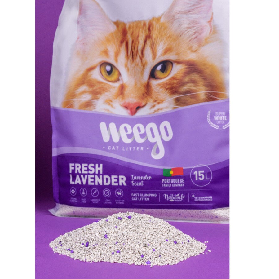 Weego Fresh Lavender Arena Aglomerante para gatos, , large indicador imagen numero 4