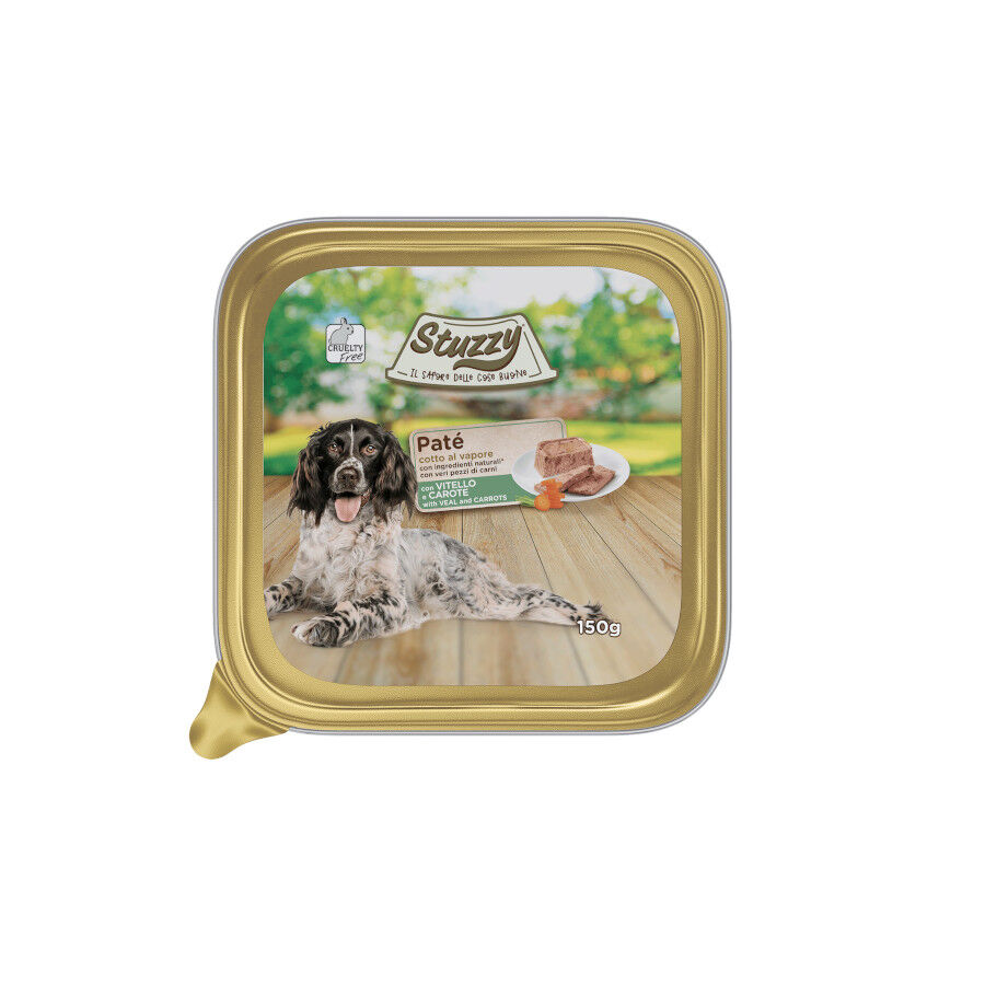 150 g Stuzzy ternera con zanahoria tarrina para perros, , large Imagen numero 1