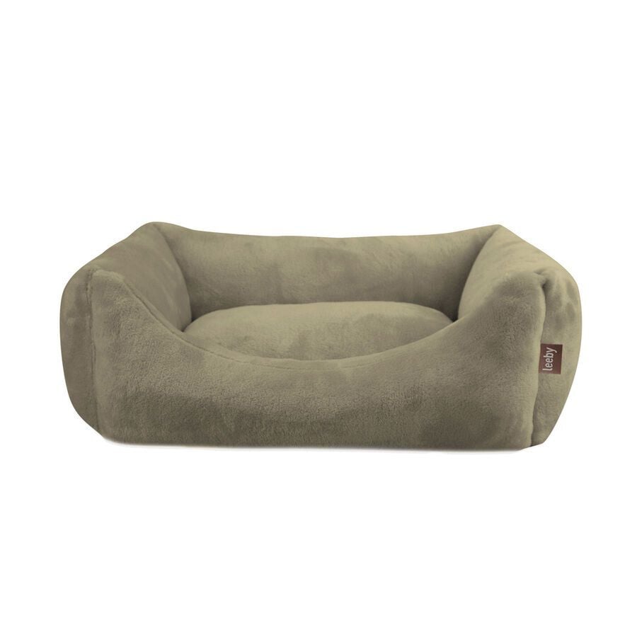 Leeby Cama de Terciopelo Verde para perros, , large indicador imagen numero 1