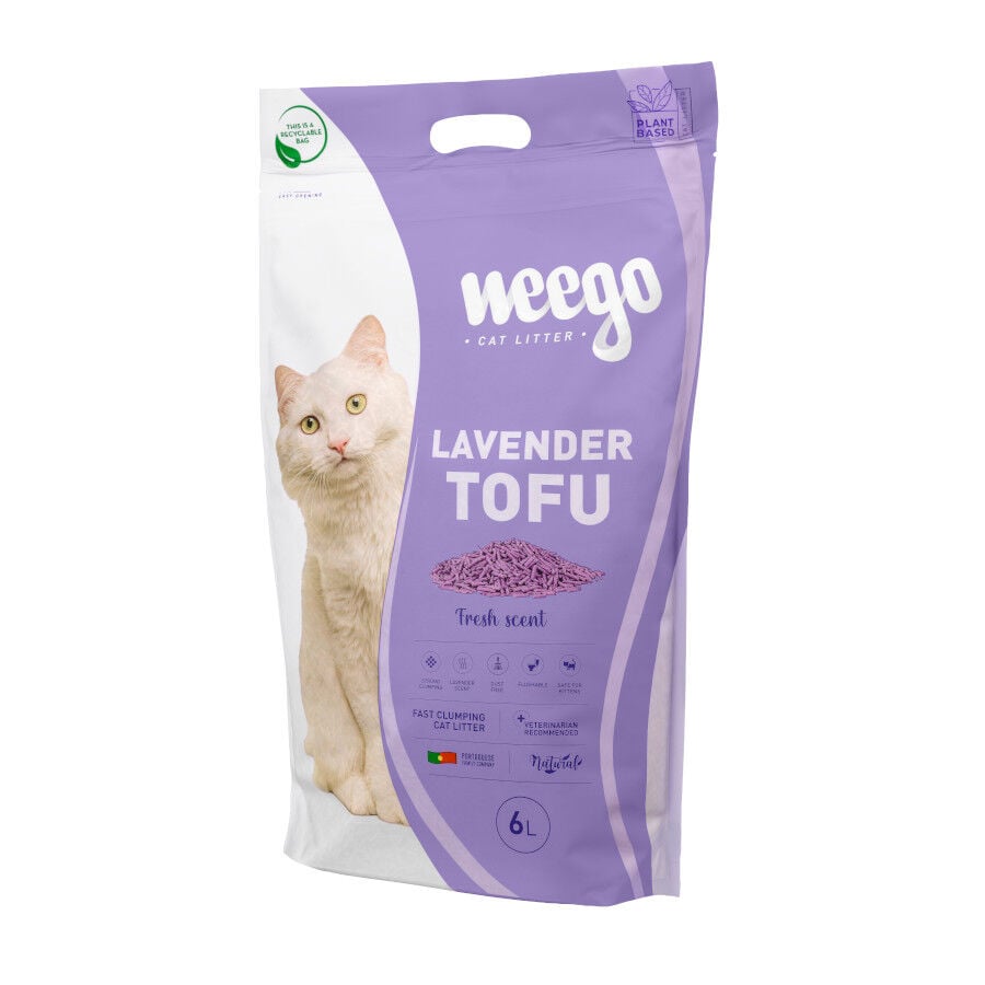 6 L Weego Lavender Tofu Arena aglomerante para gatos, , large indicador imagen numero 1