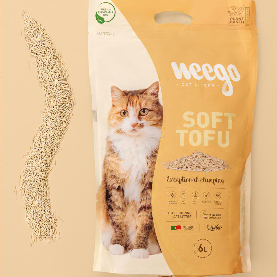 Weego Soft Tofu arena aglomerante para gatos, , large Imagen numero 5