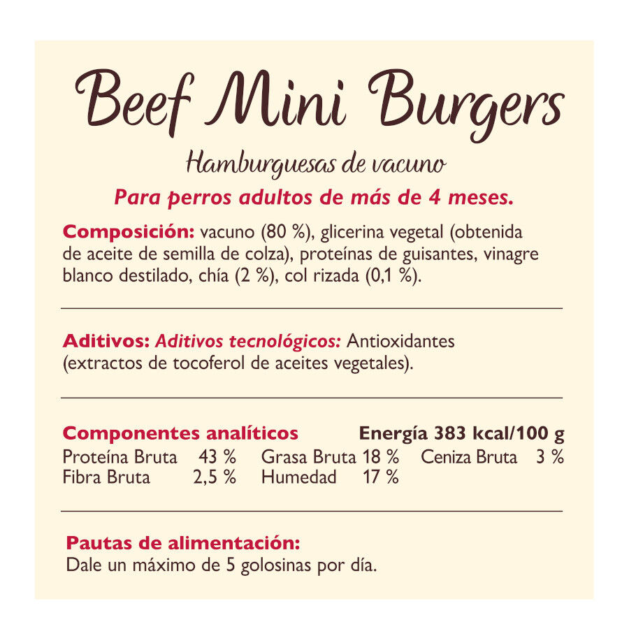 70 g Lily's Kitchen Burgers Mini para perros , , large indicador imagen numero 3
