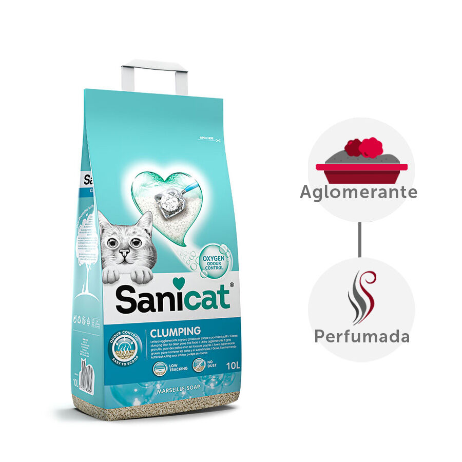 16 L Sanicat Marsella Arena Aglomerante para gatos, , large indicador imagen numero 2