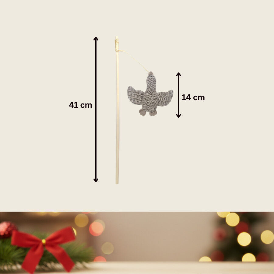Wonder Christmas Juguete de Ca&ntilde;a con Pato Navide&ntilde;o para gatos, , large indicador imagen numero 4