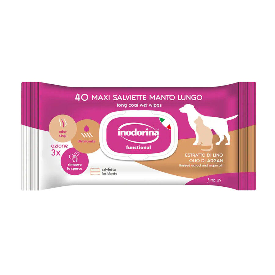 Inodorina Refresh Extra Toallitas h&uacute;medas para mascotas