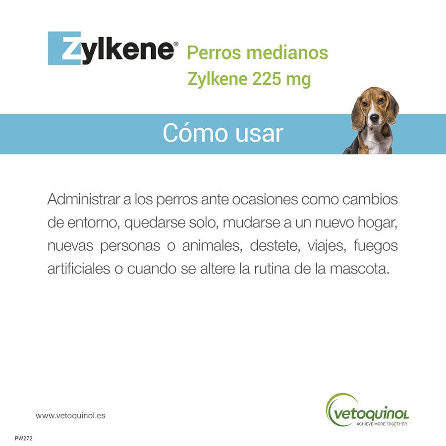 Vetoquinol Zylkene suplemento natural calmante en c&aacute;psulas para perros y gatos, , large indicador imagen numero 4