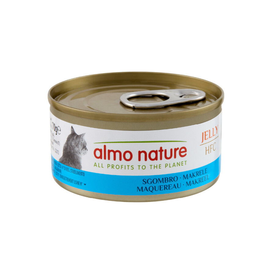 70 g Almo Nature HFC caballa lata en gelatina para gatos , , large indicador imagen numero 1