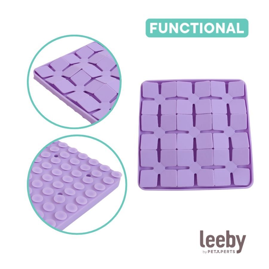 Leeby Alfombrilla de Lamer Morado para perros y gatos, , large indicador imagen numero 3