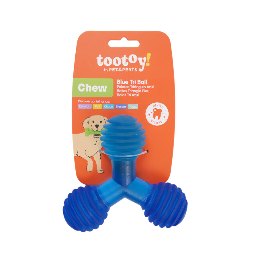 Tootoy! Mordedor de Pelotas en Tri&aacute;ngulo Azul para perros, , large Imagen numero 7