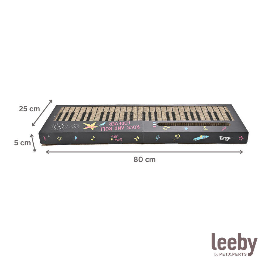 Leeby Kitty teclado rascador de cart&oacute;n con bola para gatos, , large indicador imagen numero 5