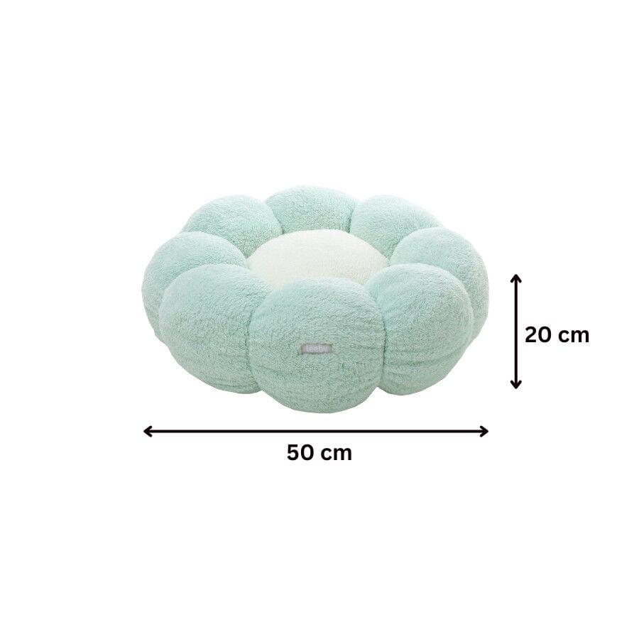 Leeby Sof&aacute; Flower Bed Swirl Azul para perros, , large indicador imagen numero 3