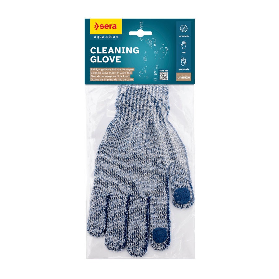 Sera Aqua Clean Guantes para limpieza de acuarios de hilo de Lurex, , large Imagen numero 1