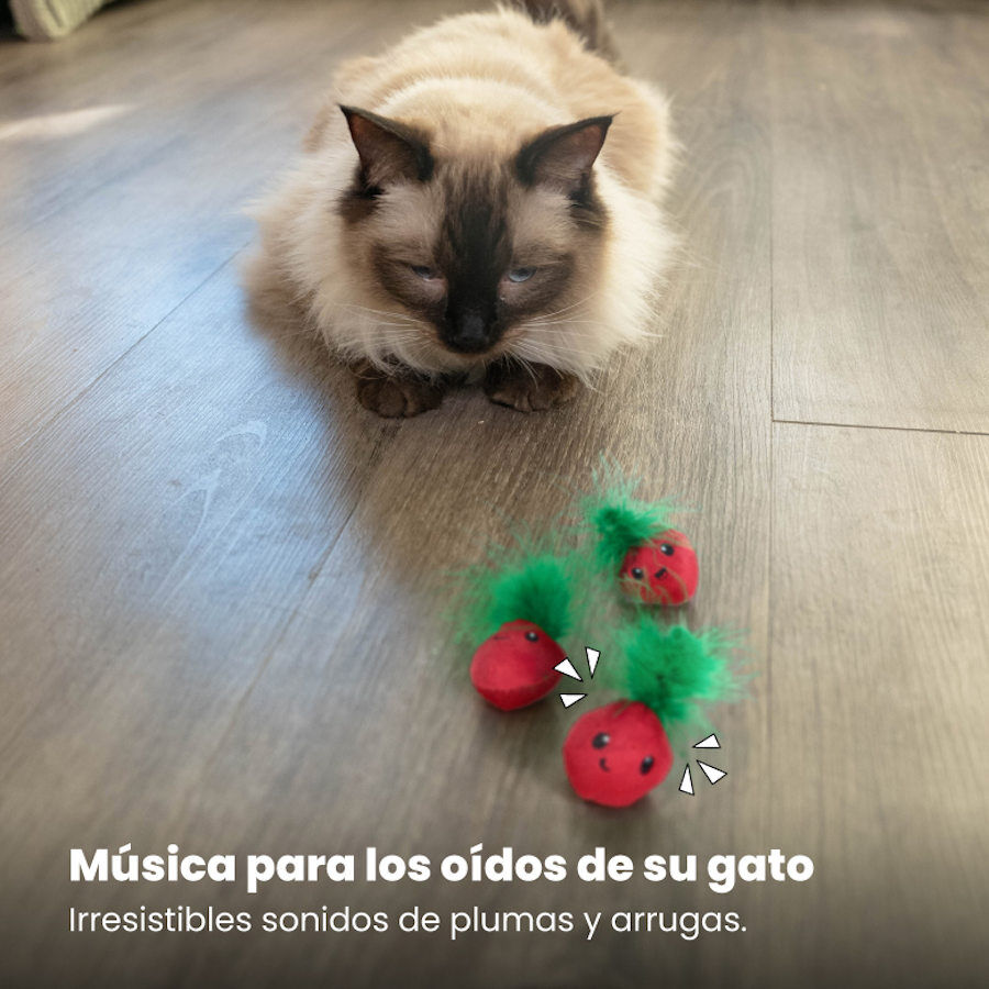 Catstages Strawbabies Peluche de Fresitas para gatos, , large indicador imagen numero 6